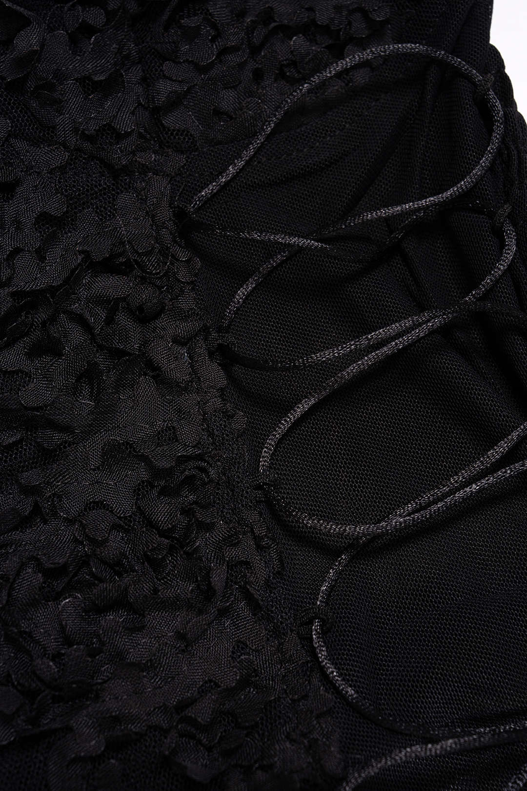 Gesmoktes Mesh-Tanktop zum Binden