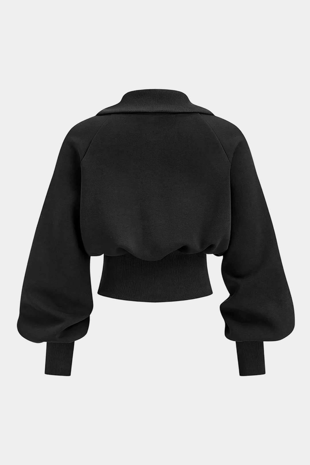 Stand Collar Pocket Zipper Sweatshirt