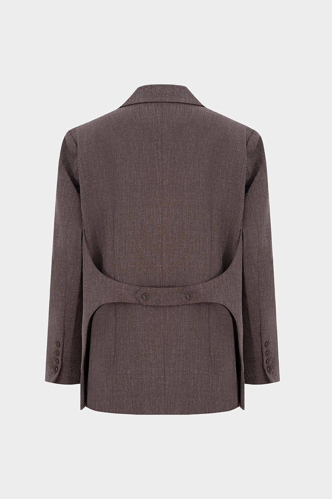 Blazer boutonné à revers crantés