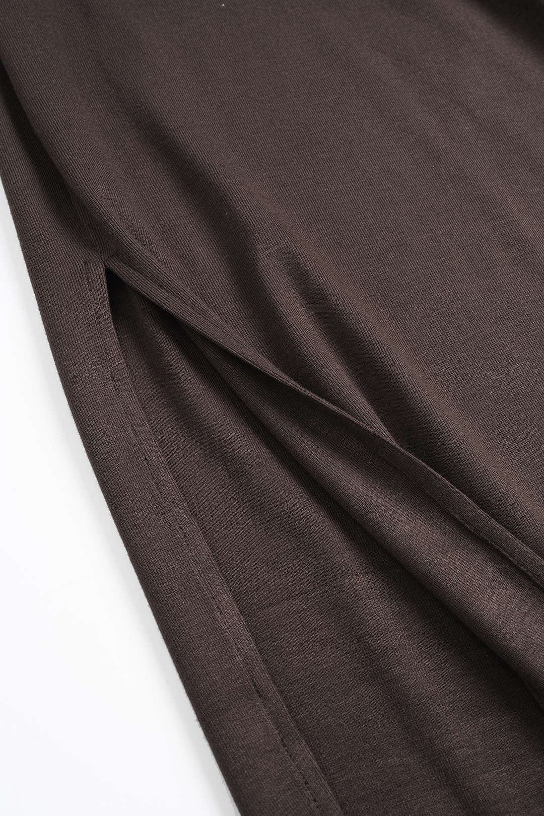 Asymmetrisches Langarmshirt und ärmelloses Bodycon-Kleid-Set