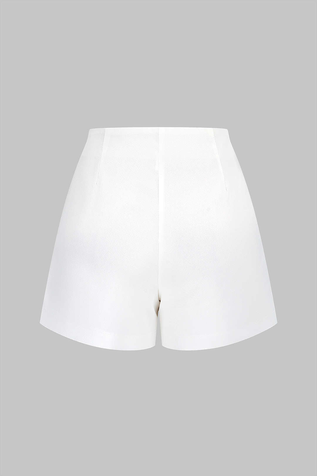 Metallic Wrap Asymmetrical Skort