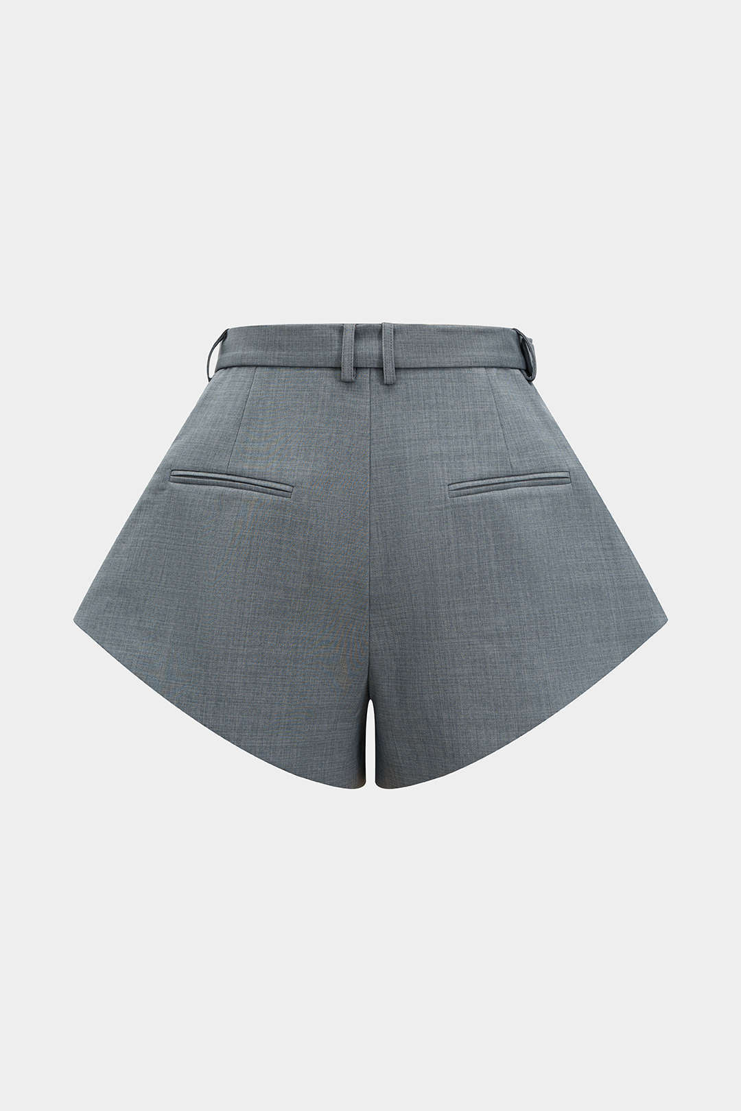 Einfarbige weite Shorts