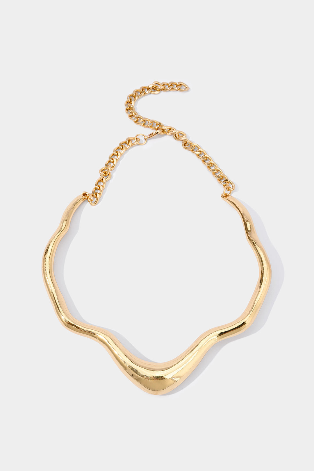 Metal Wavy Necklace