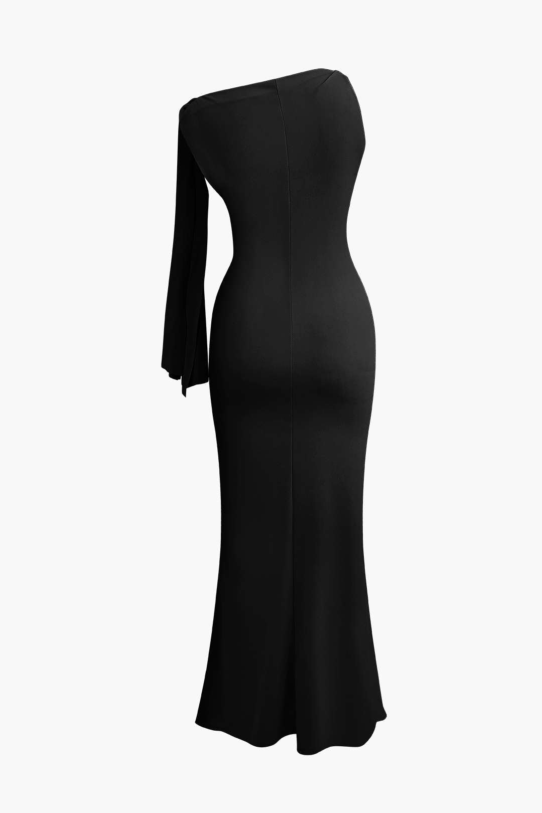 Robe longue sirène asymétrique à nœud torsadé