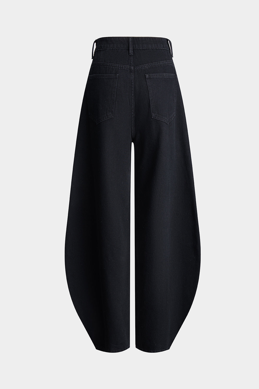 Jean coupe tonneau en jean métallisé