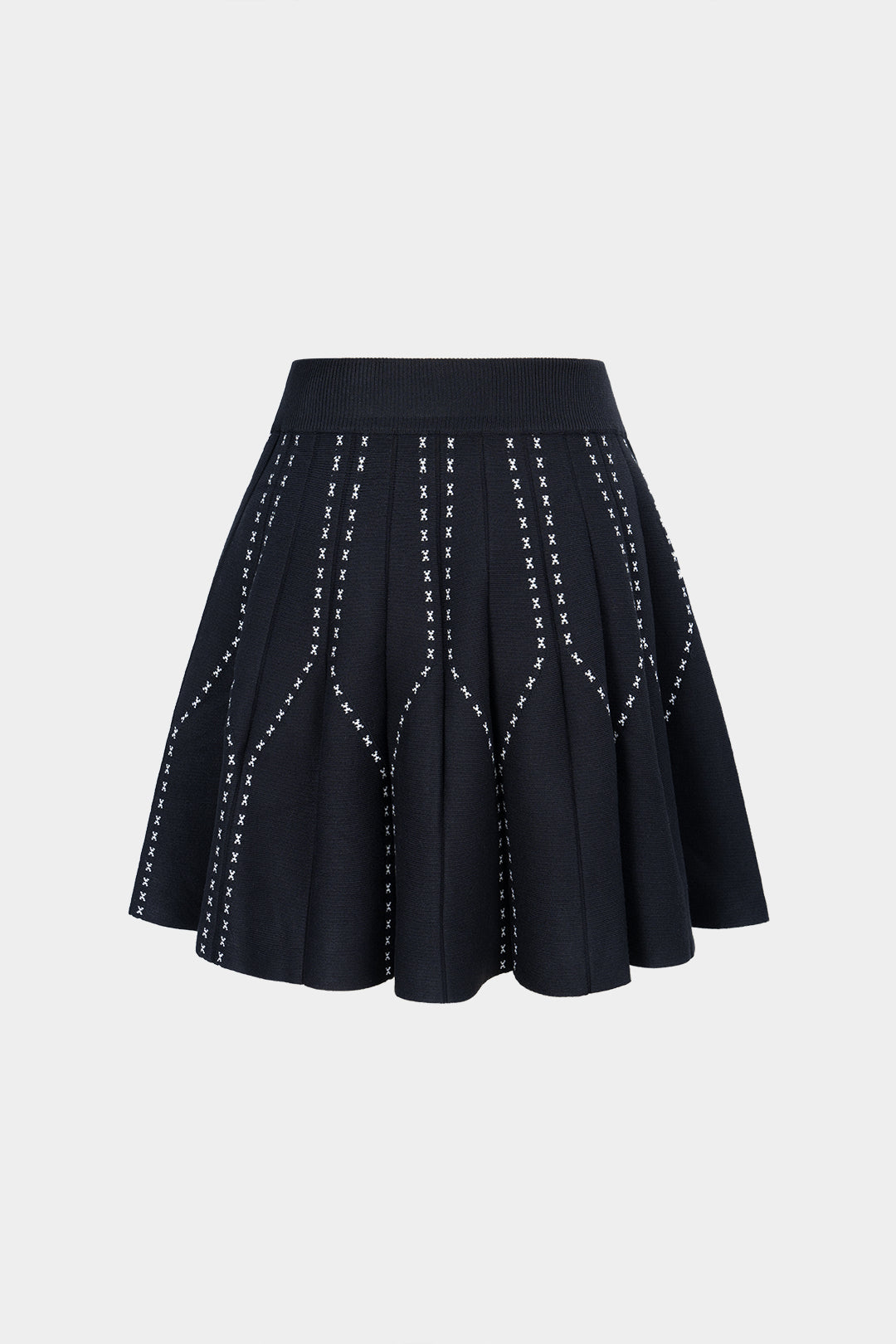 Knit Ribbed Mini Skirt