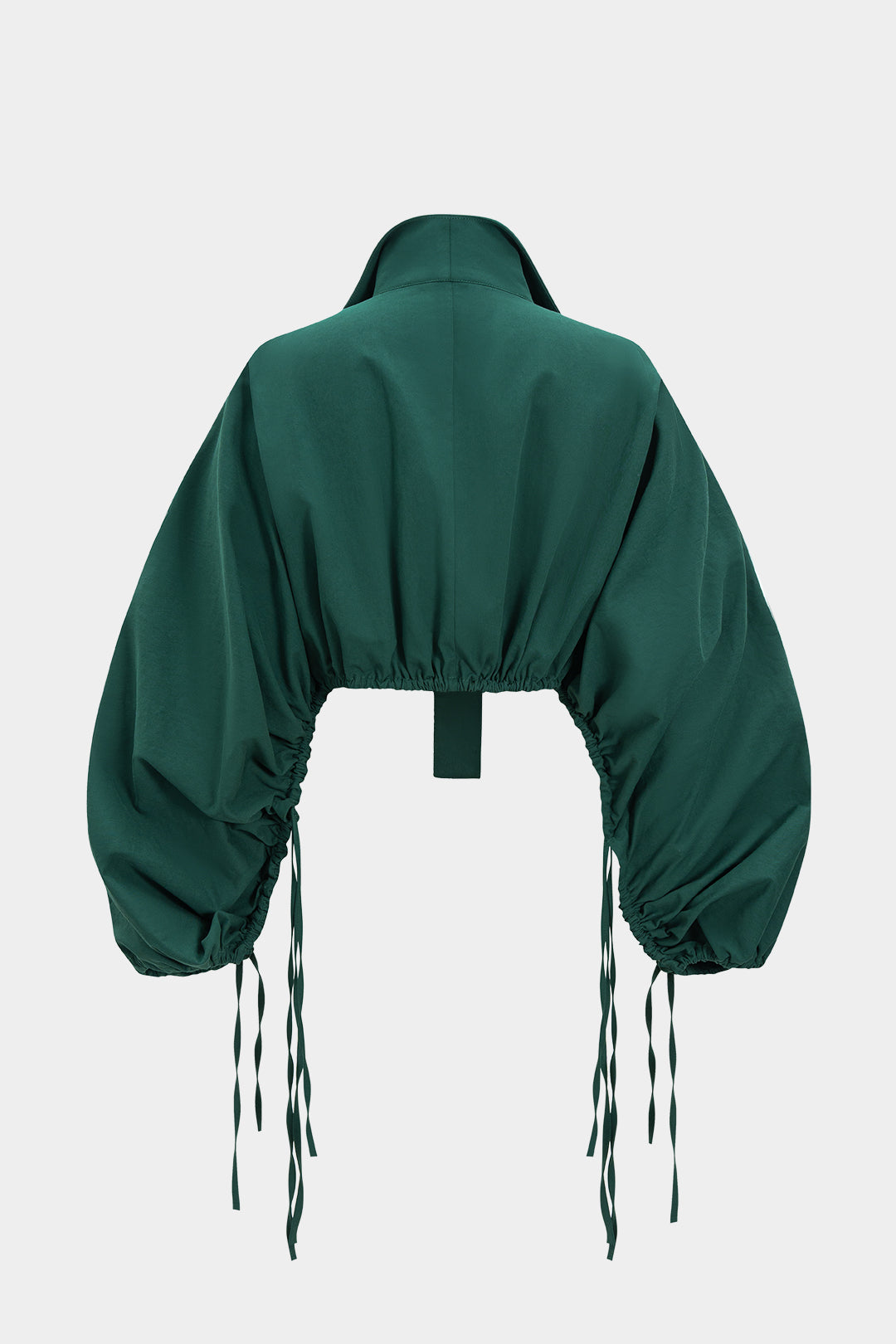 Ruched Drawstring Long-Sleeve Shirt