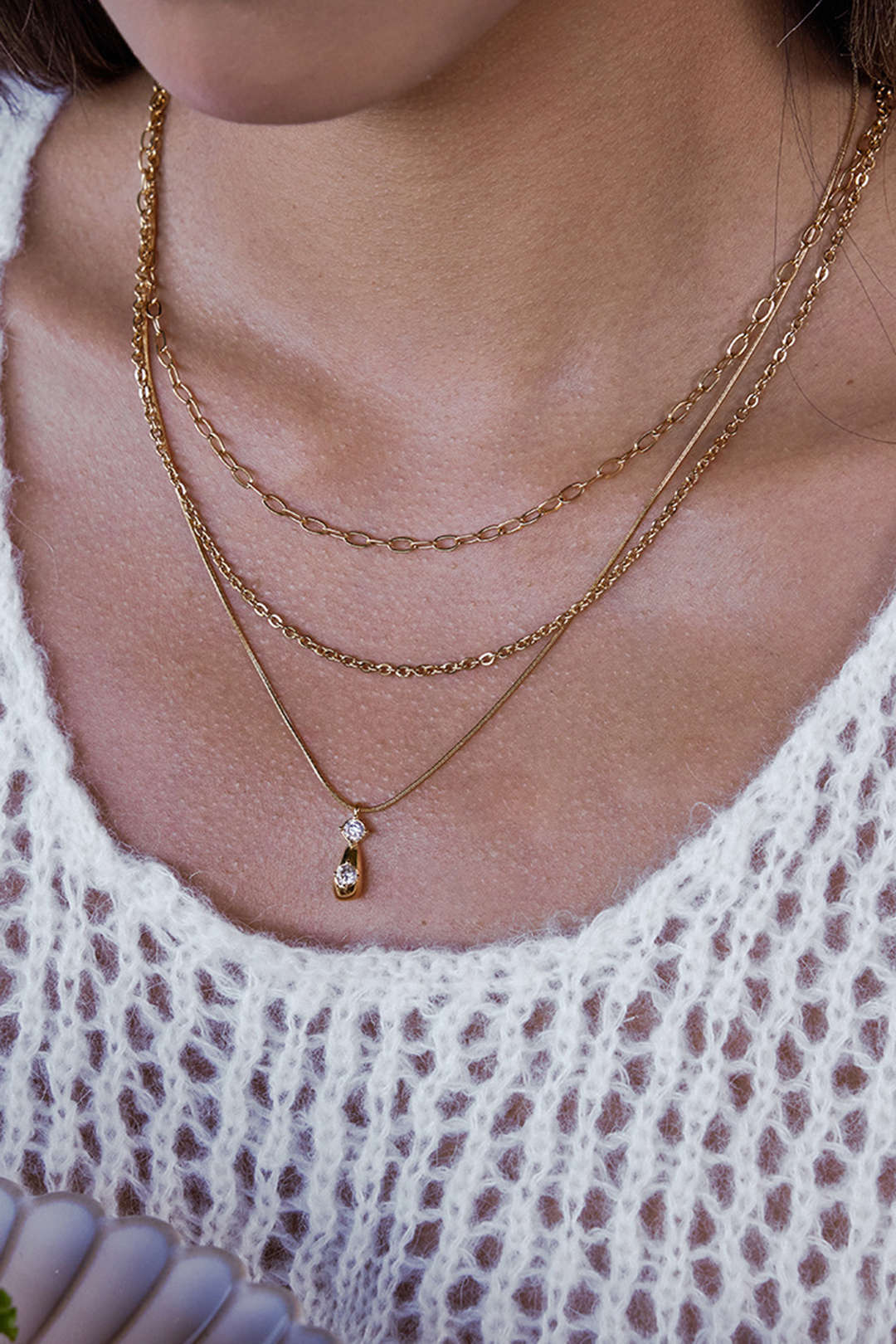 Alloy Muti-Layer Chain Necklace