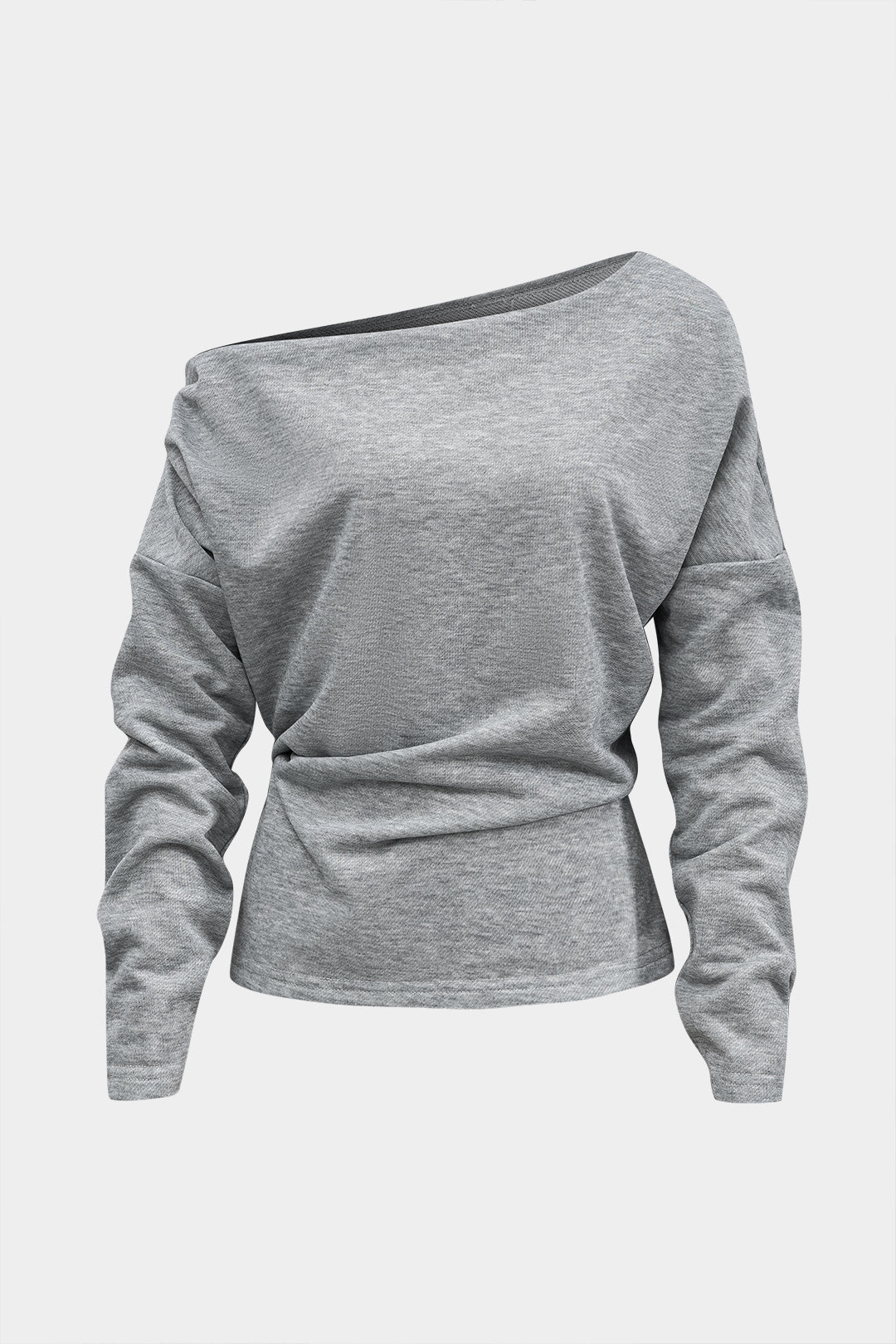 T-shirt asymétrique à manches longues