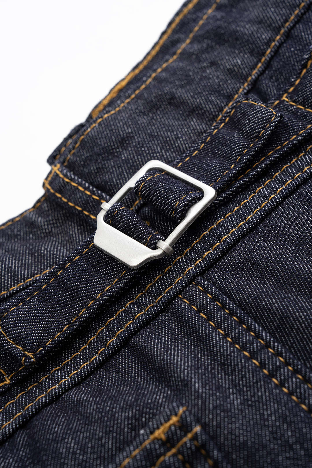 Jean en denim taille haute et coupe large