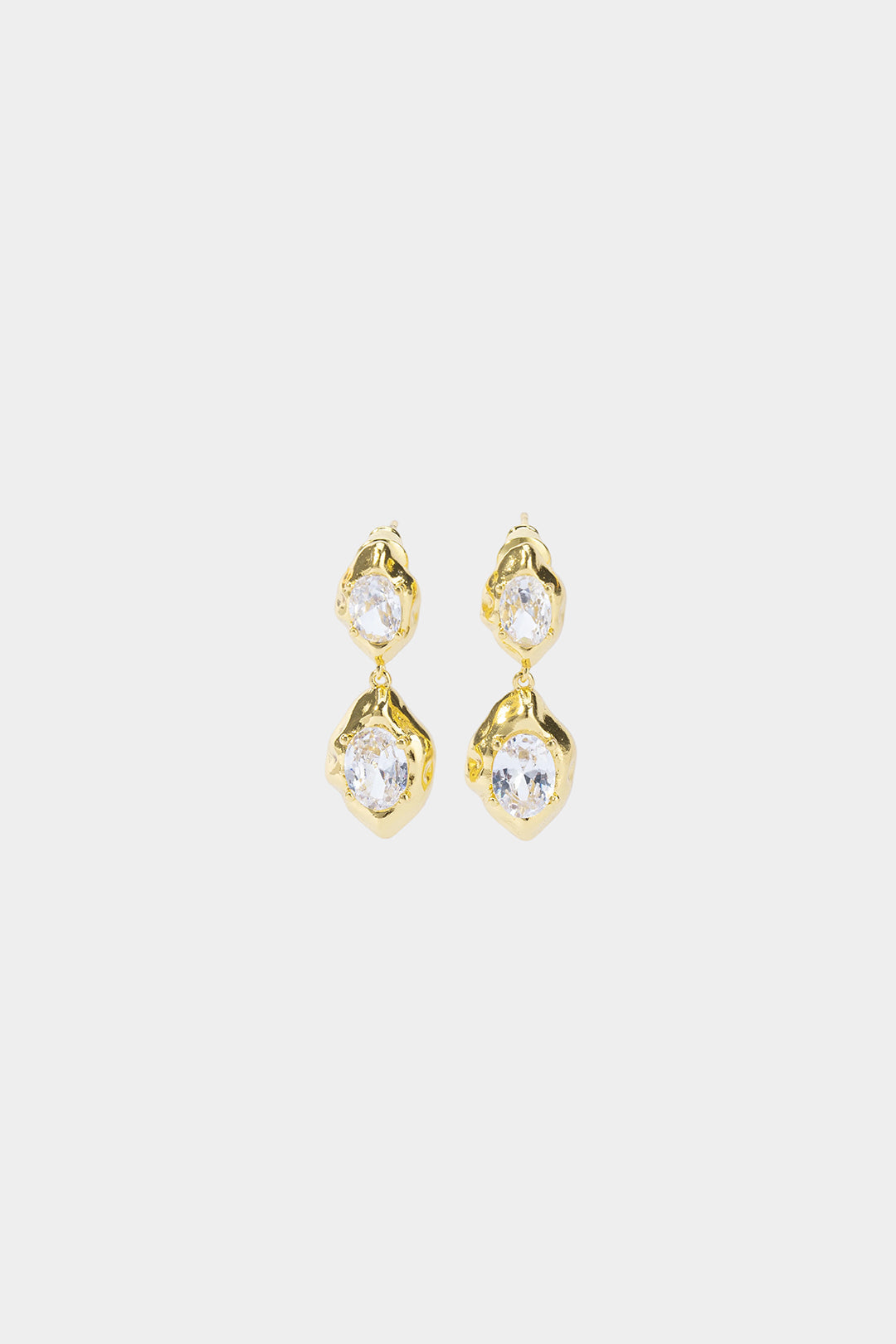 Geometric Zircon Earrings