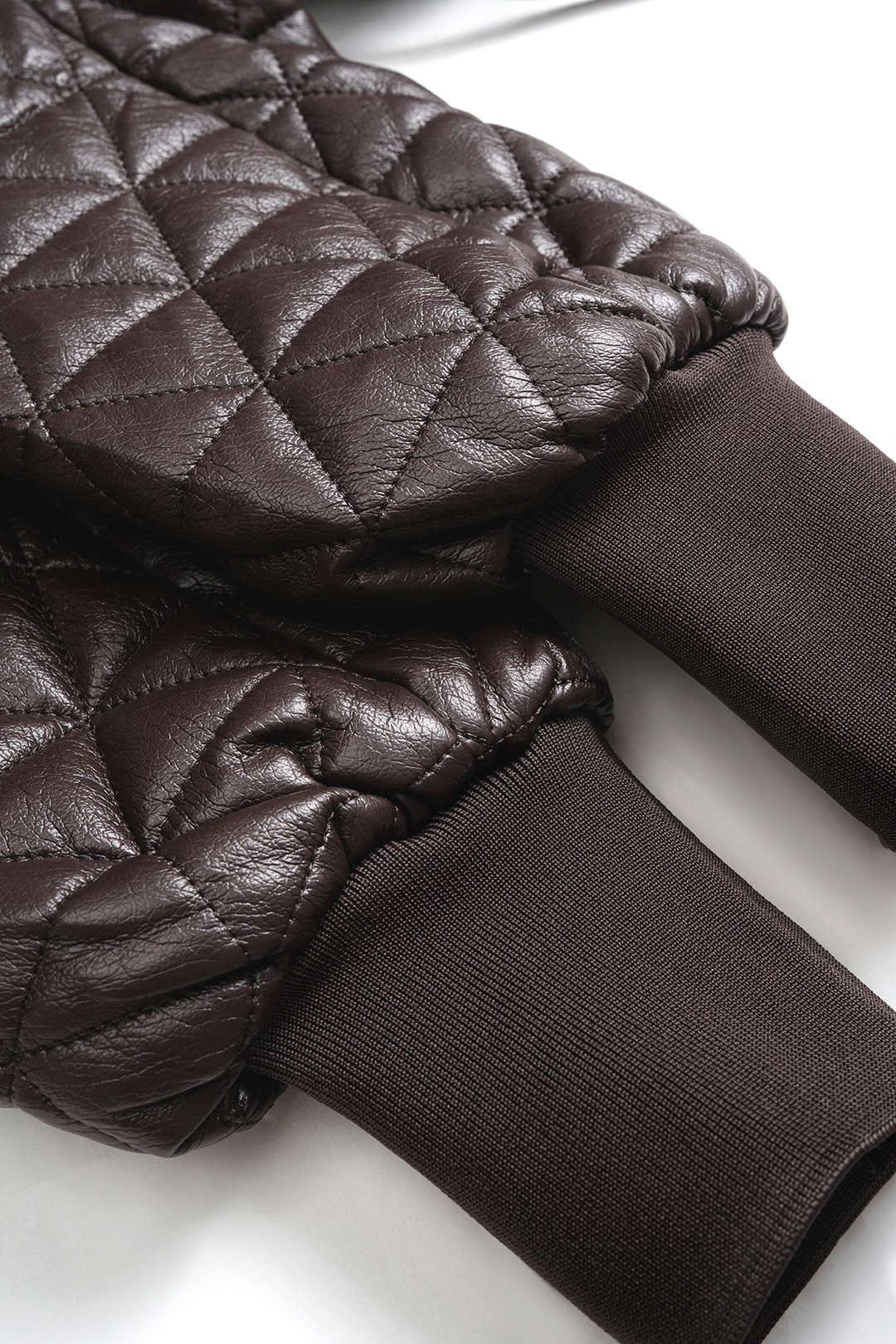 Faux Leather Strappy Tie-Up Jacket