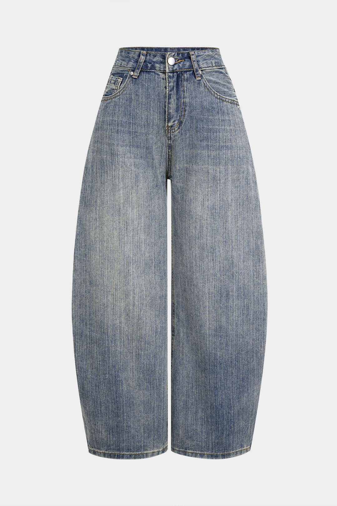 Denim High Waist Wide Leg Jeans