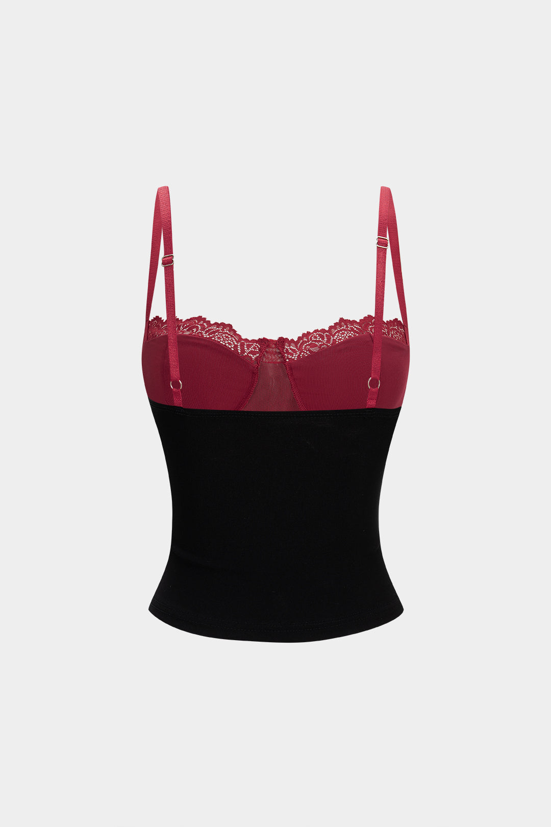 Rückenfreies Camisole-Top mit Spitzenbesatz