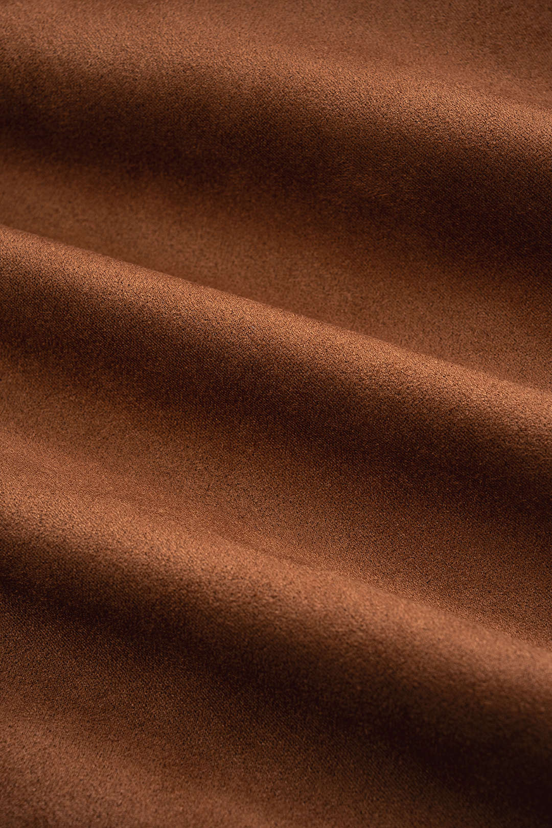 Suede Belted High Slit Skirt