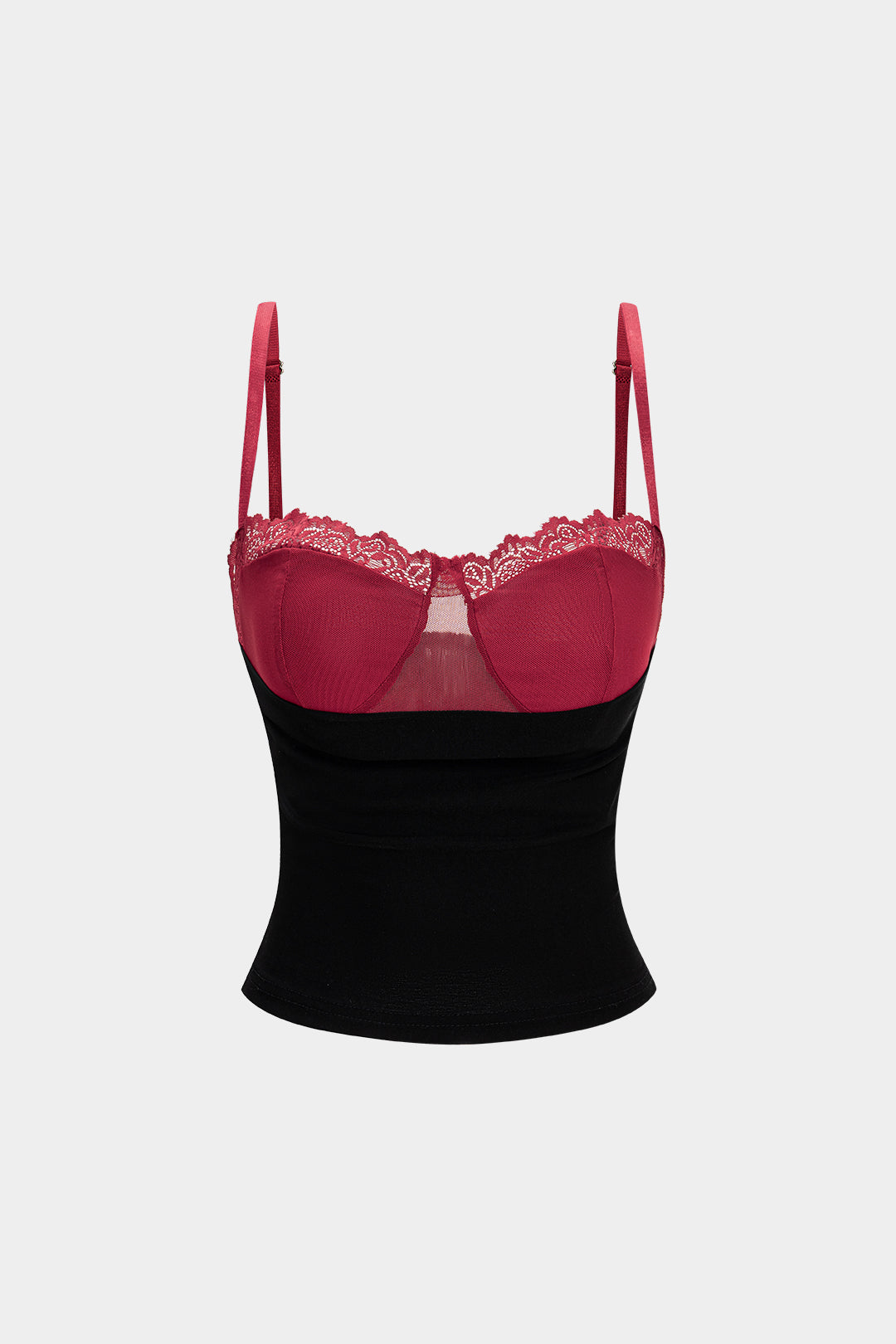 Rückenfreies Camisole-Top mit Spitzenbesatz
