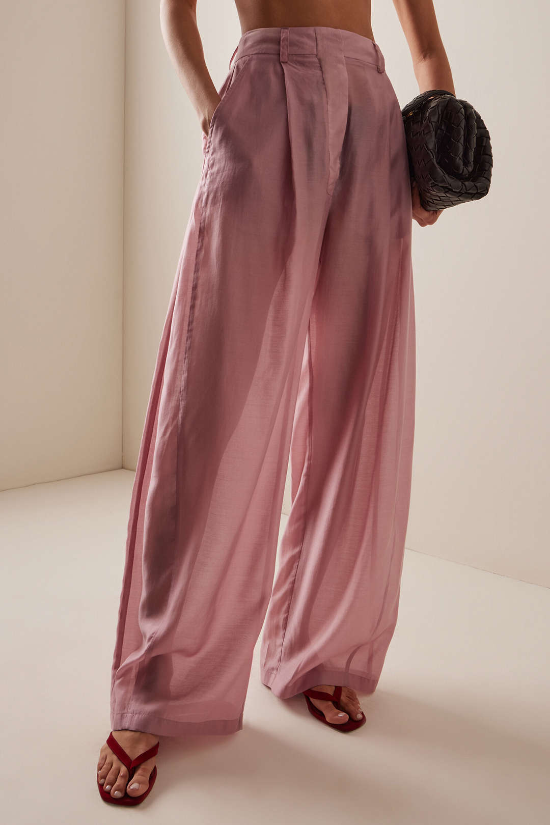 Weite Beinhose mit Taschen