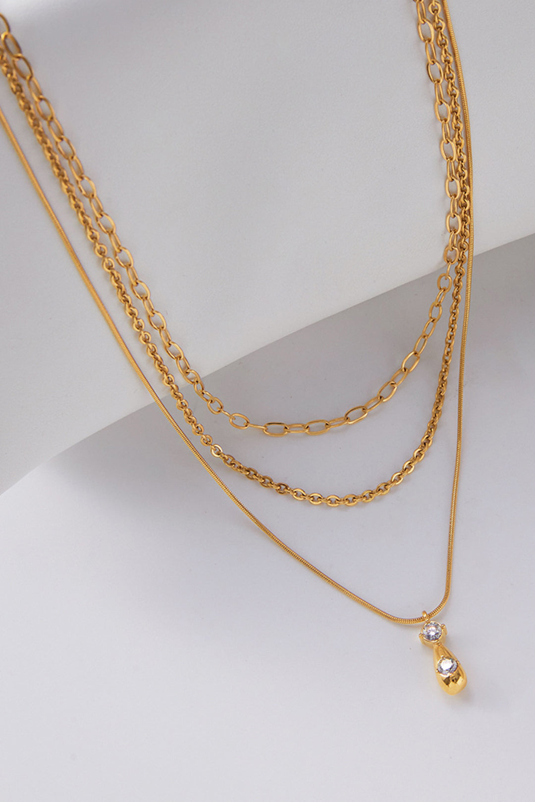 Alloy Muti-Layer Chain Necklace