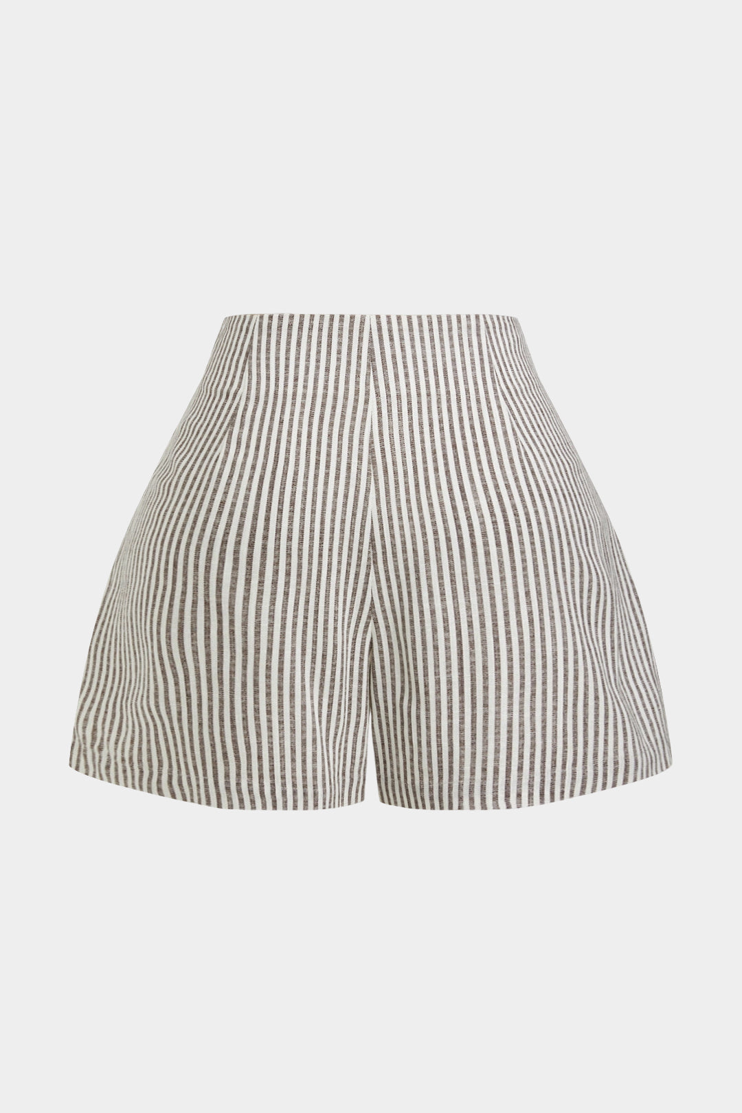 Stripes Print Tie-Up Wide Leg Shorts