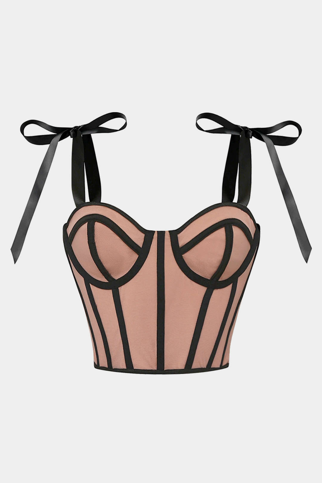 Haut caraco corset bustier à lacer