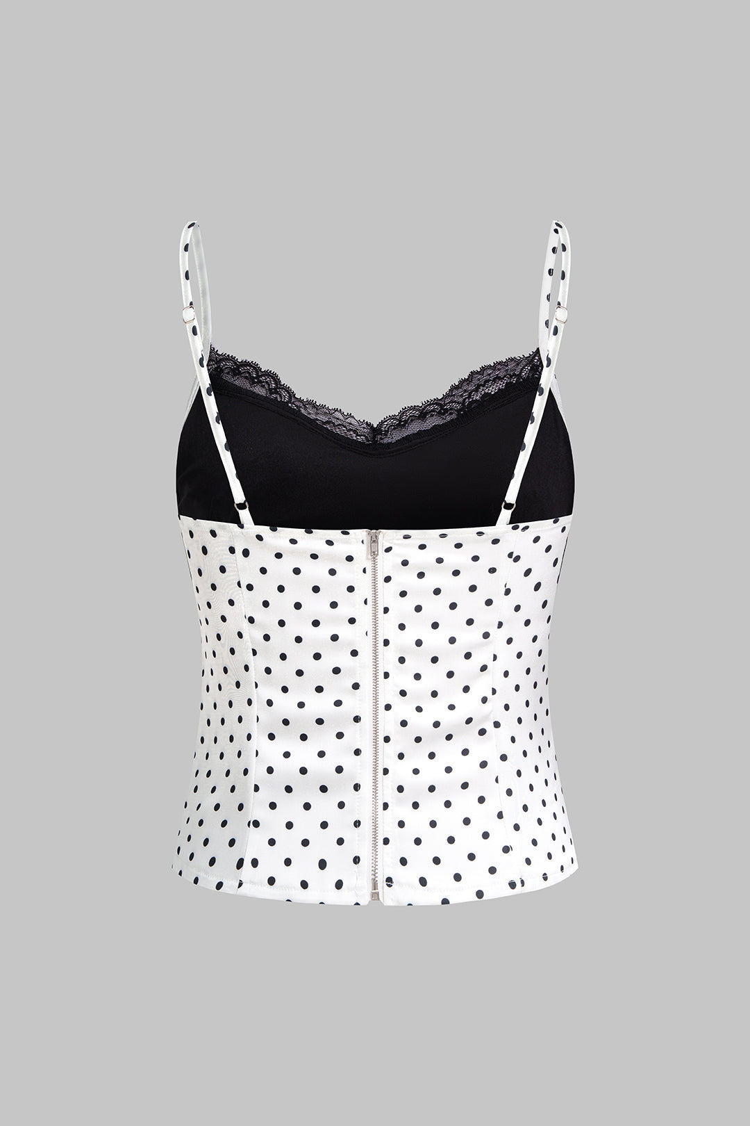 Spitzenbesatz-Patchwork-Camisole-Top