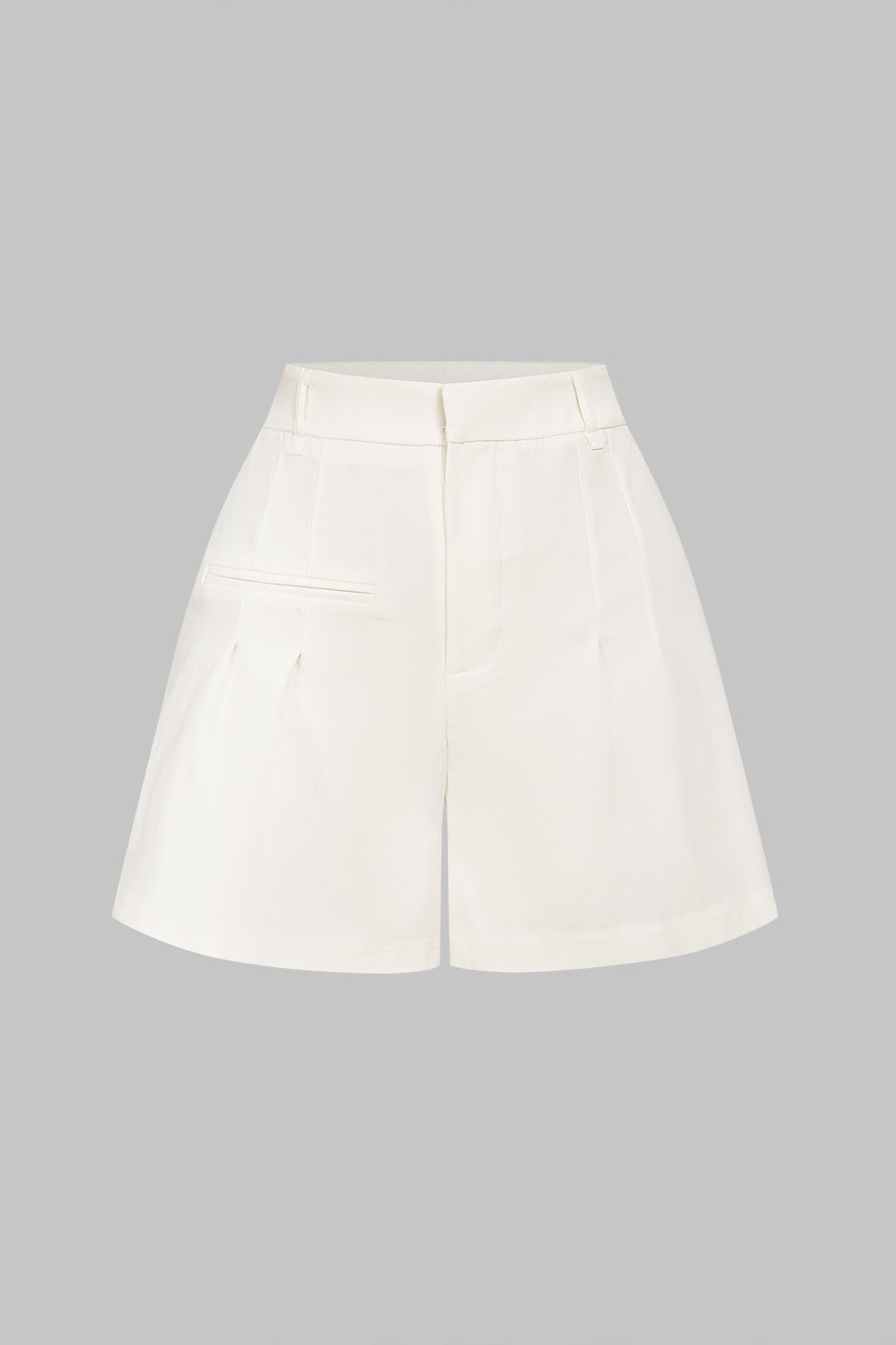 Einfarbige weite Hosen mit Taschen