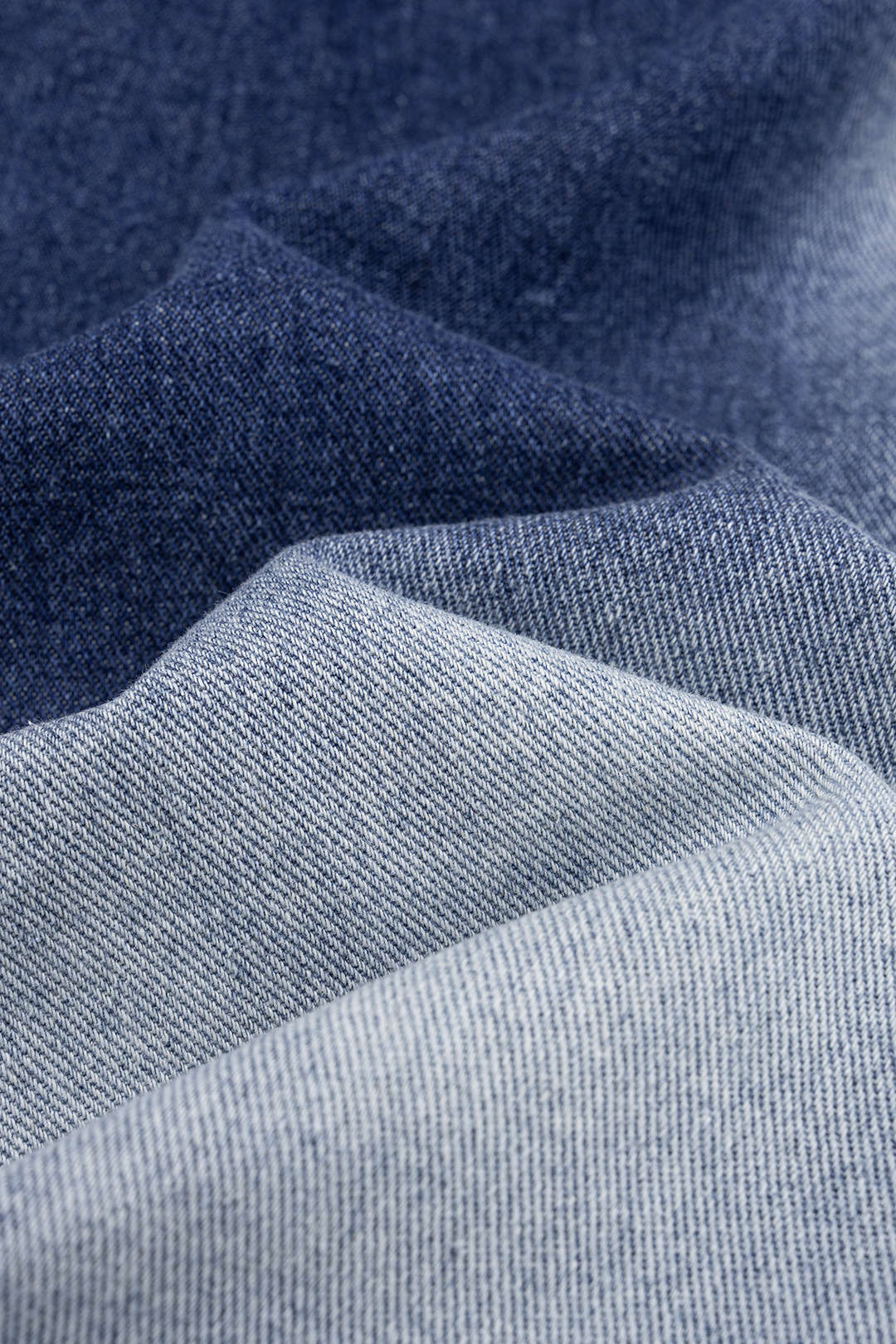 Denim Contrast Washed Wide Leg Jeans