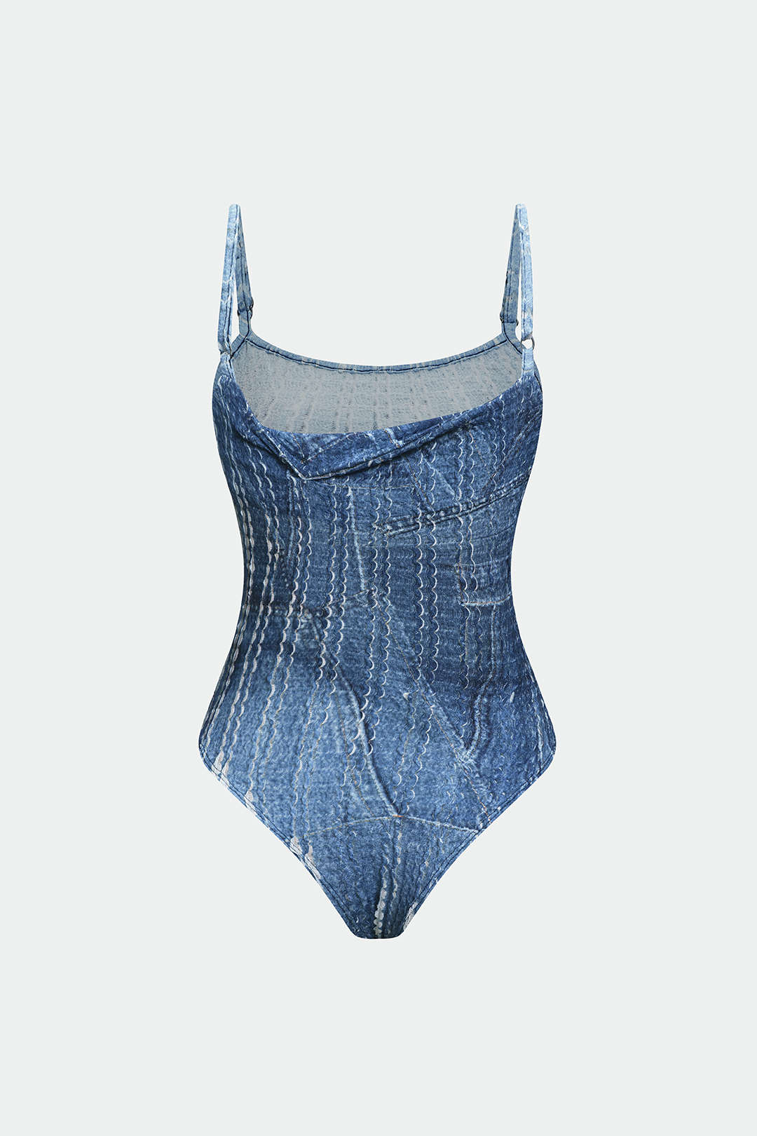 Printed Slip Sleeveless Bodysuit