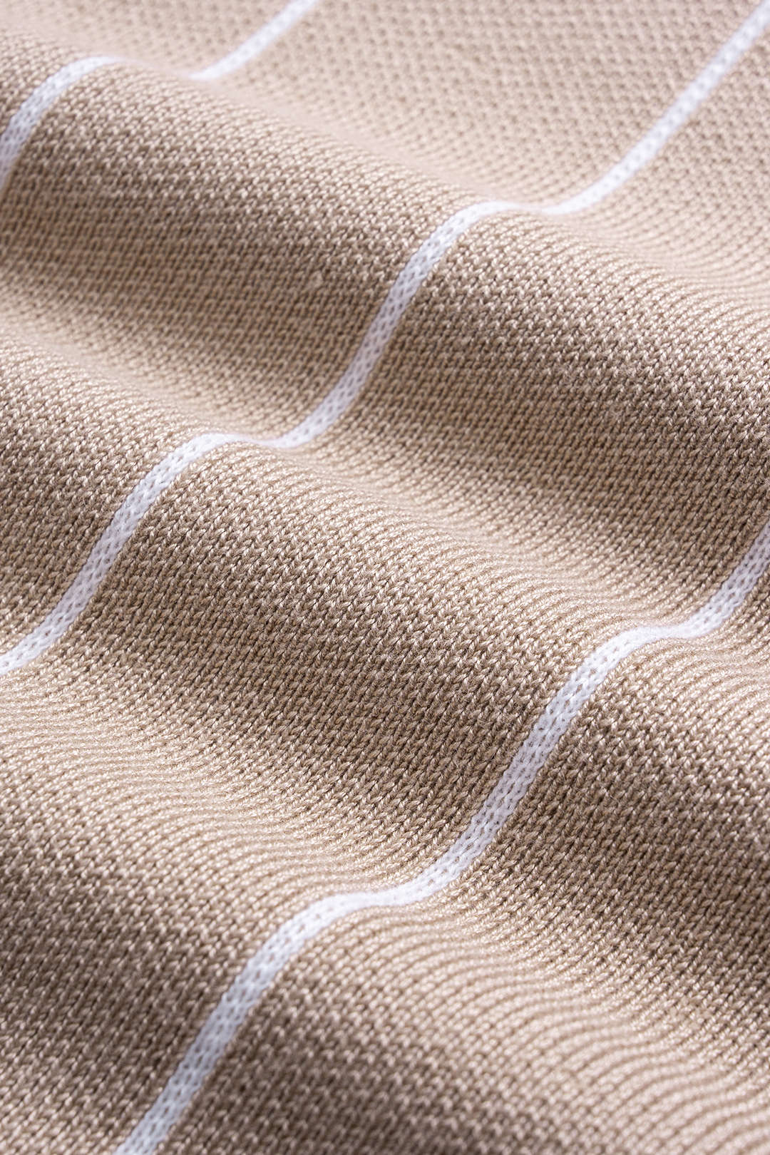 Robe en maille à manches longues avec imprimé rayures contrastantes