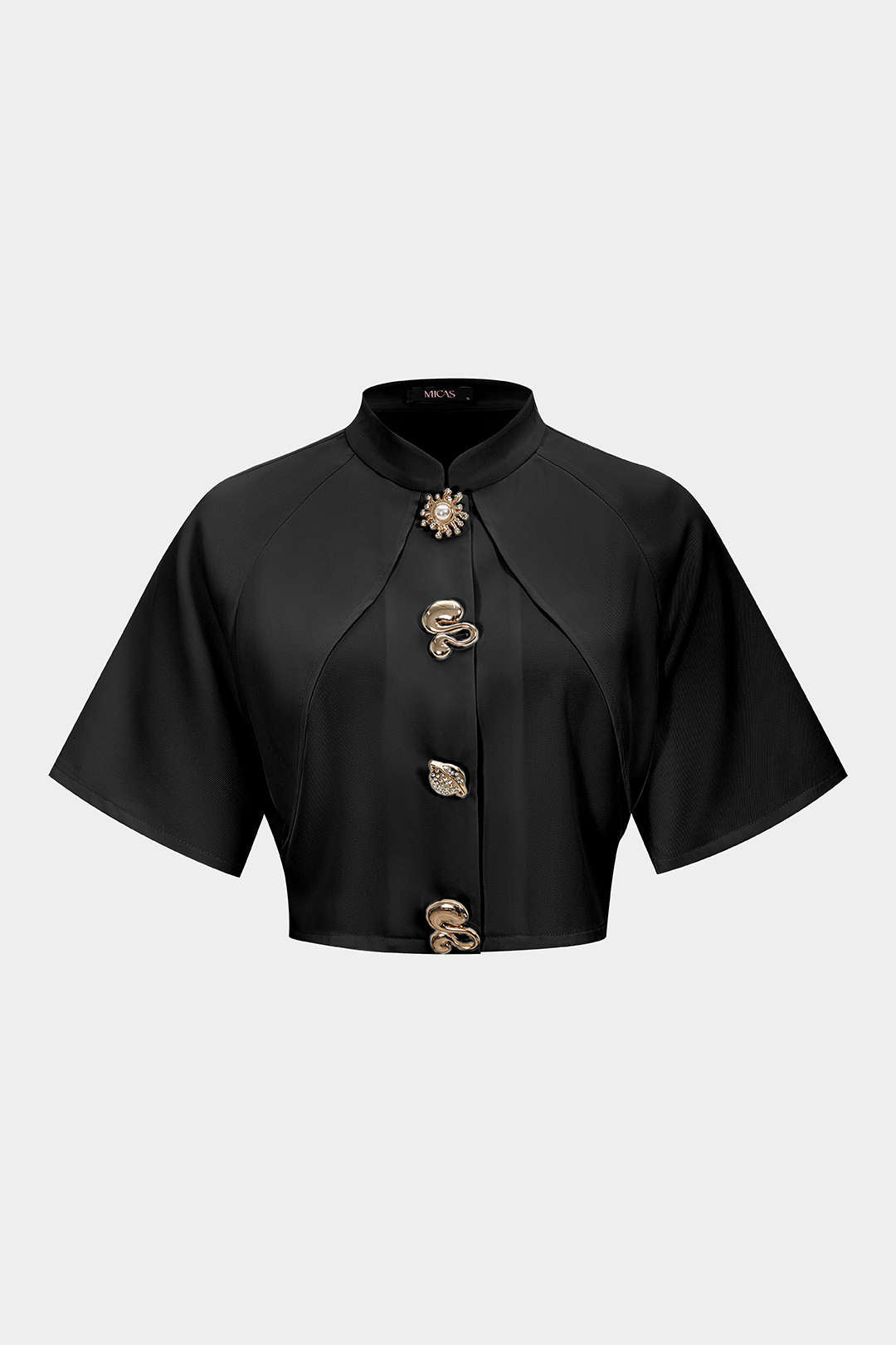 Metallisch texturierter schmaler Blazer