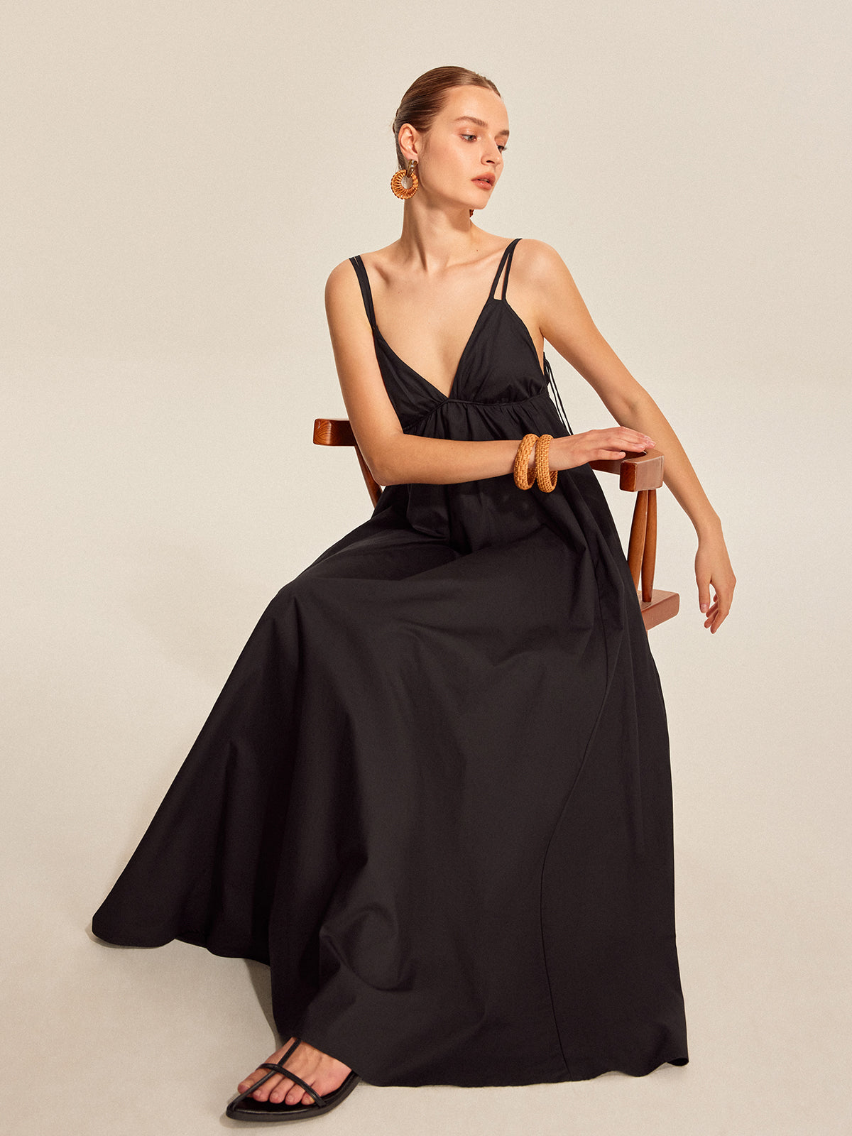 Double Strap V-Neck Cami Dress