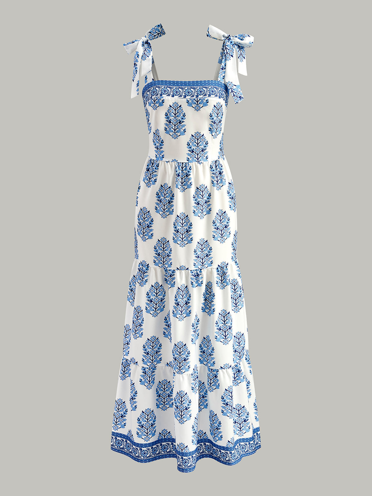 Floral Print Tie-Strap Dress