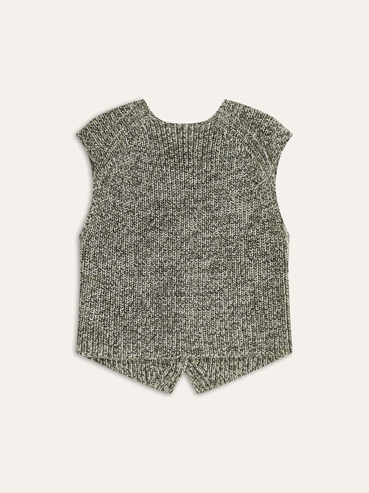 Knit Button-Down Vest