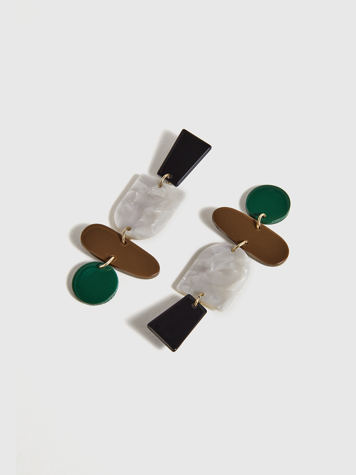 Geometric Acrylic Drop Earrings