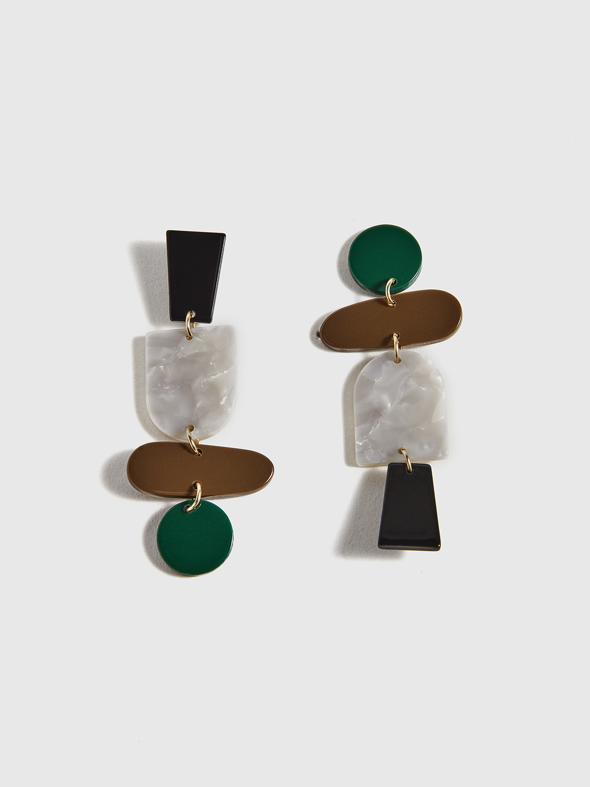 Geometric Acrylic Drop Earrings