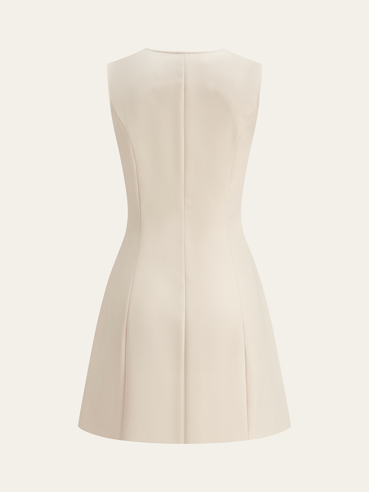 Pocketed Zip-Up Mini Dress