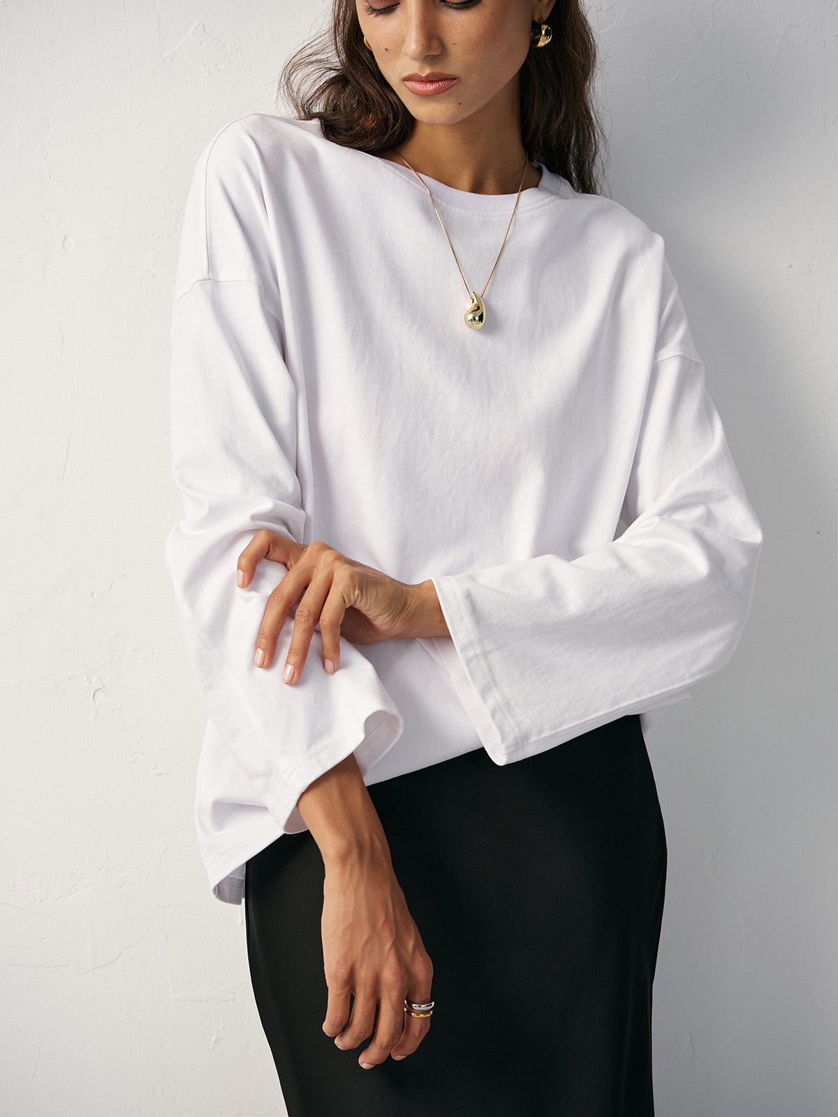 Long Sleeve Cotton T-Shirt