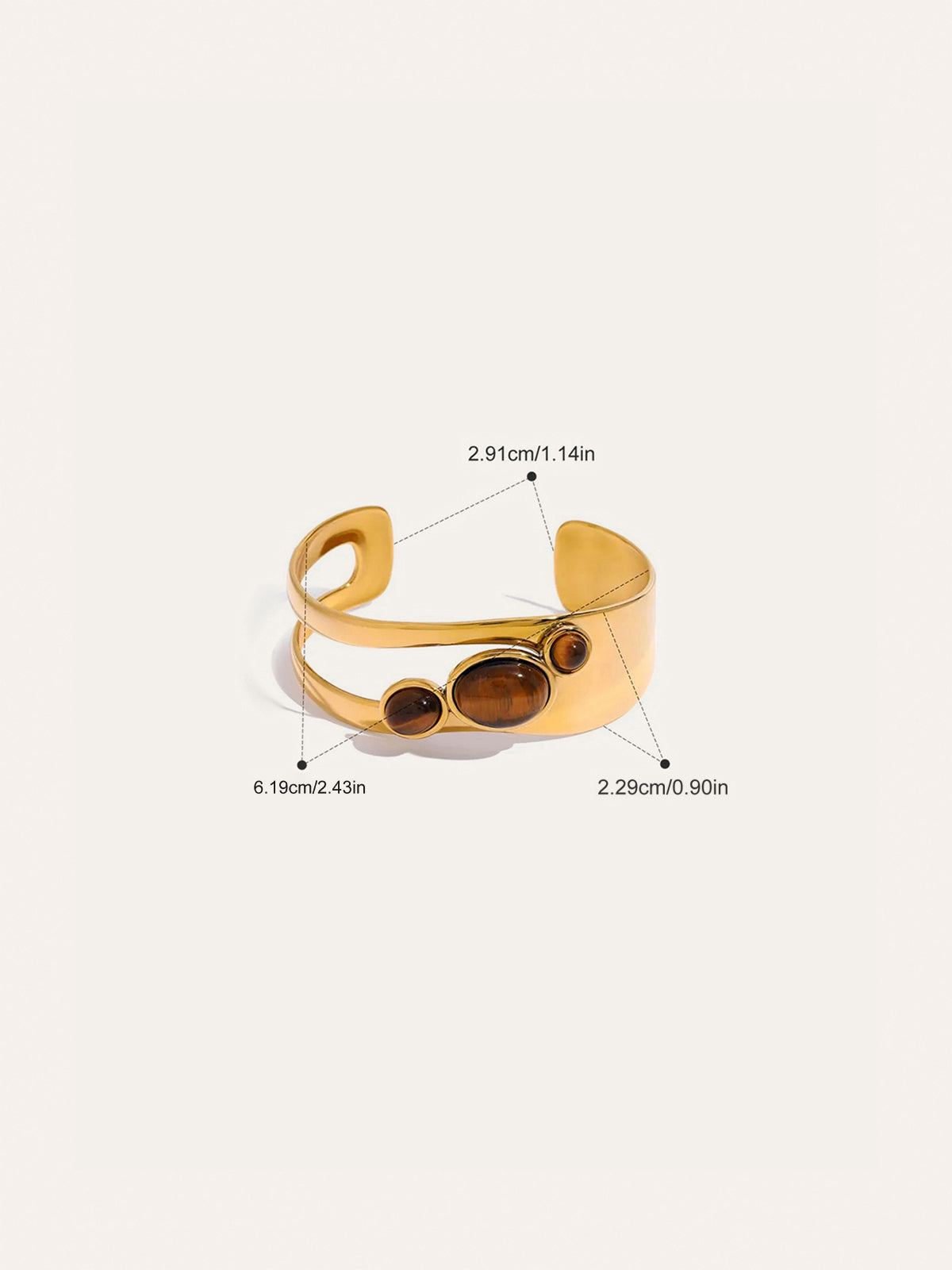Tiger Eye Cuff Bracelet