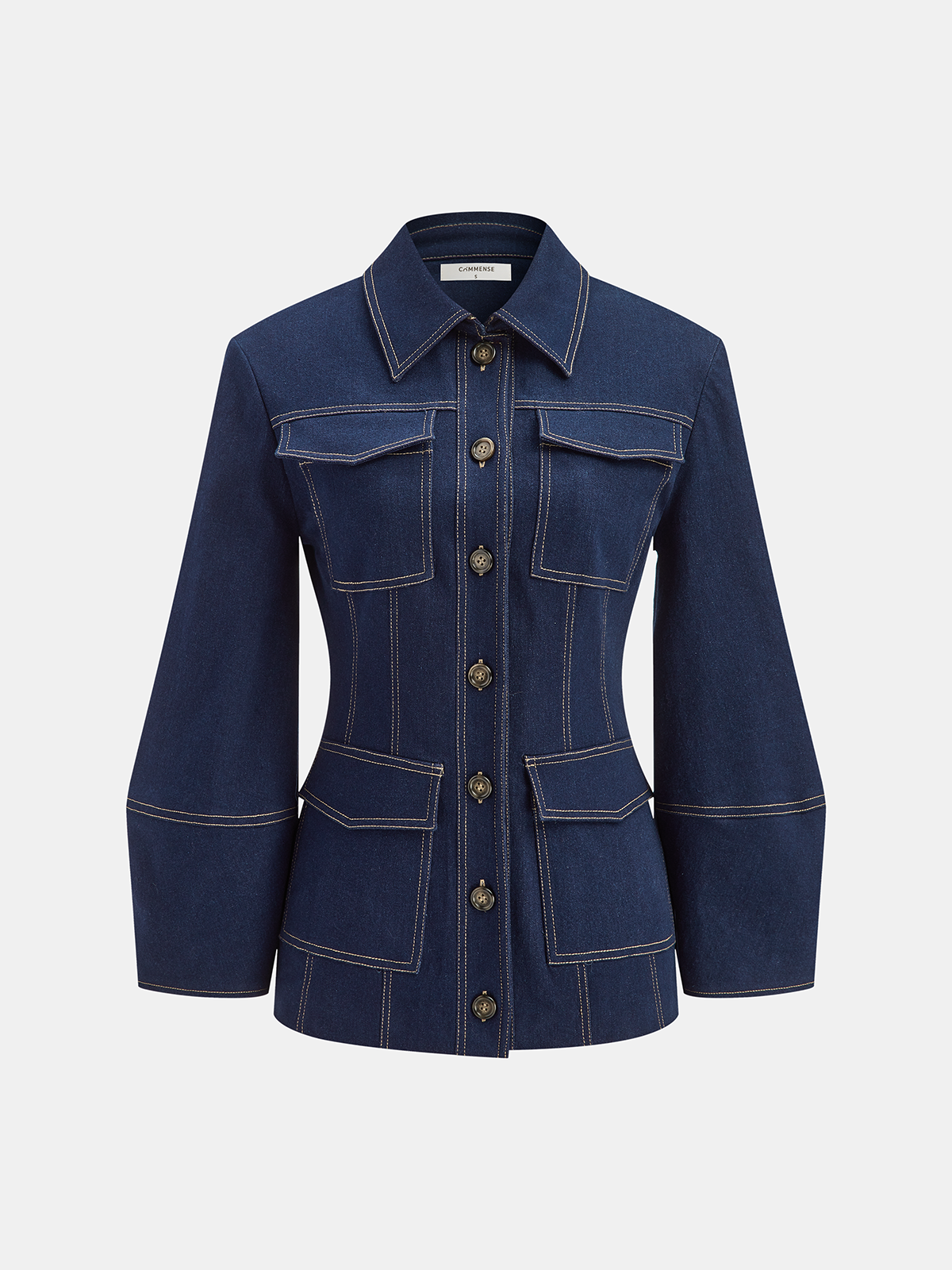 Contrast Stitch Denim Jacket