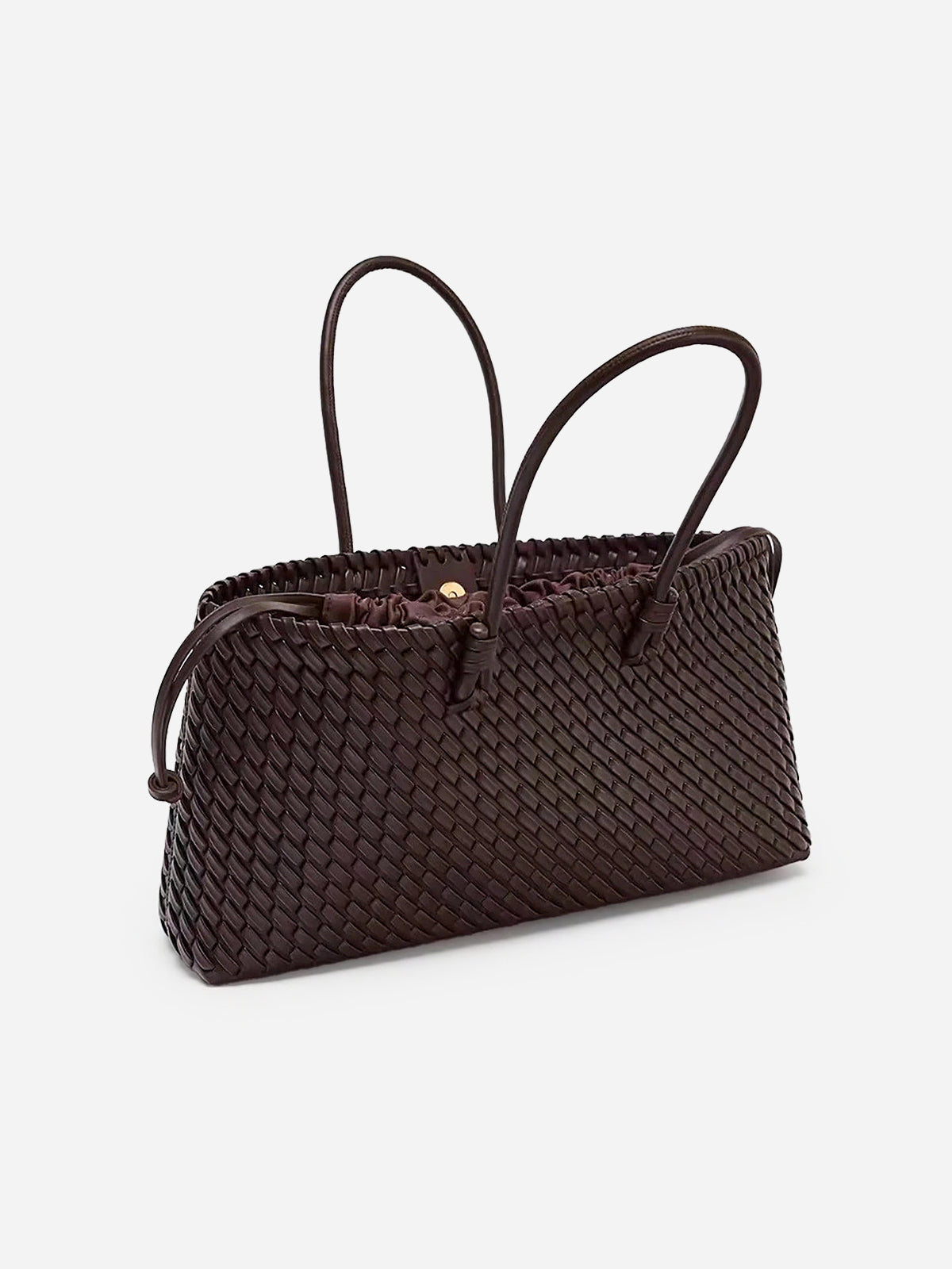 Woven PU Tote Bag