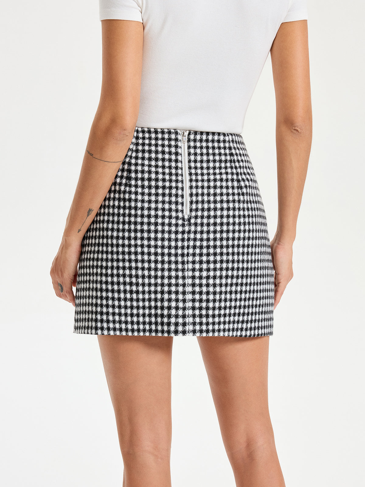 Checkered Mini Skirt