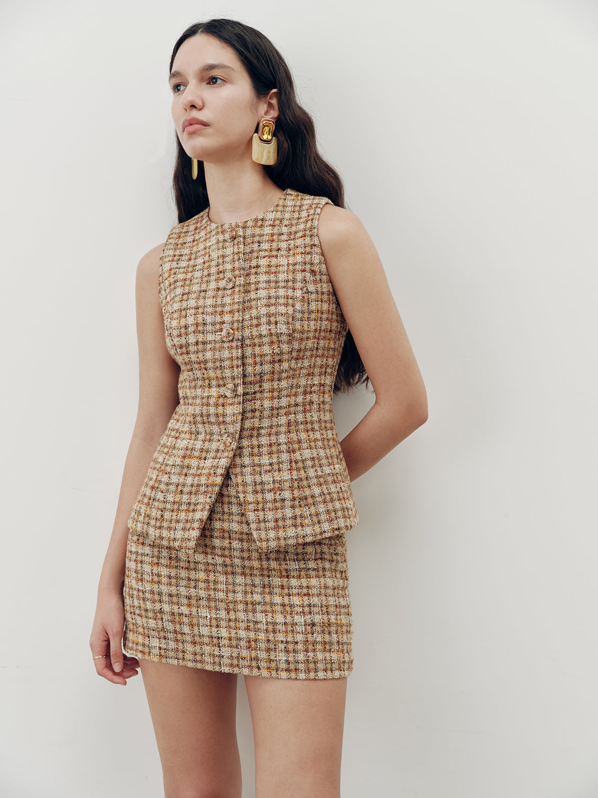Tweed Mini Skirt