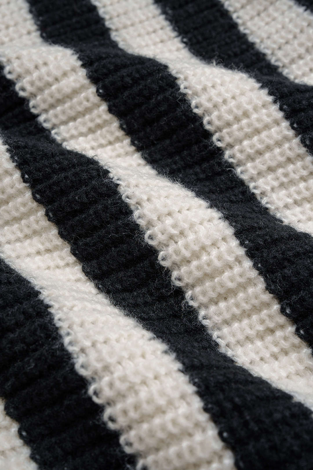 Knit ColorBlock Zipper Long-Sleeve Top