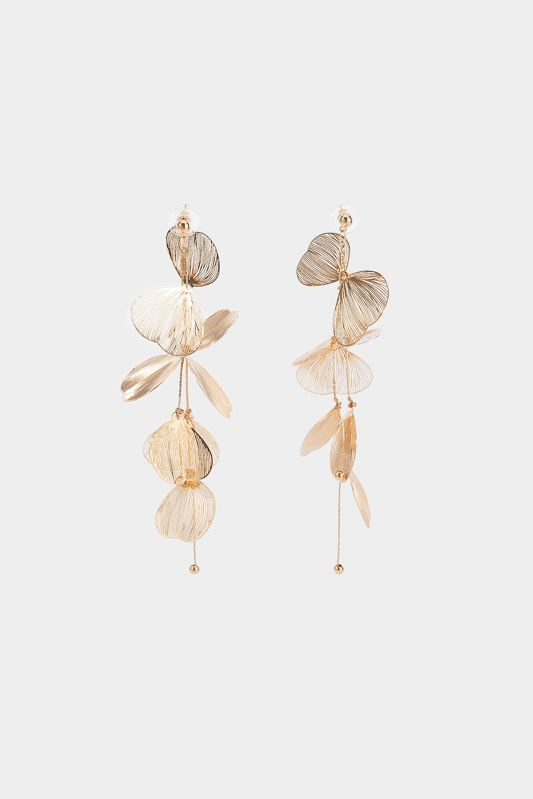 Ginkgo Leaf 3D Fringe Earrings