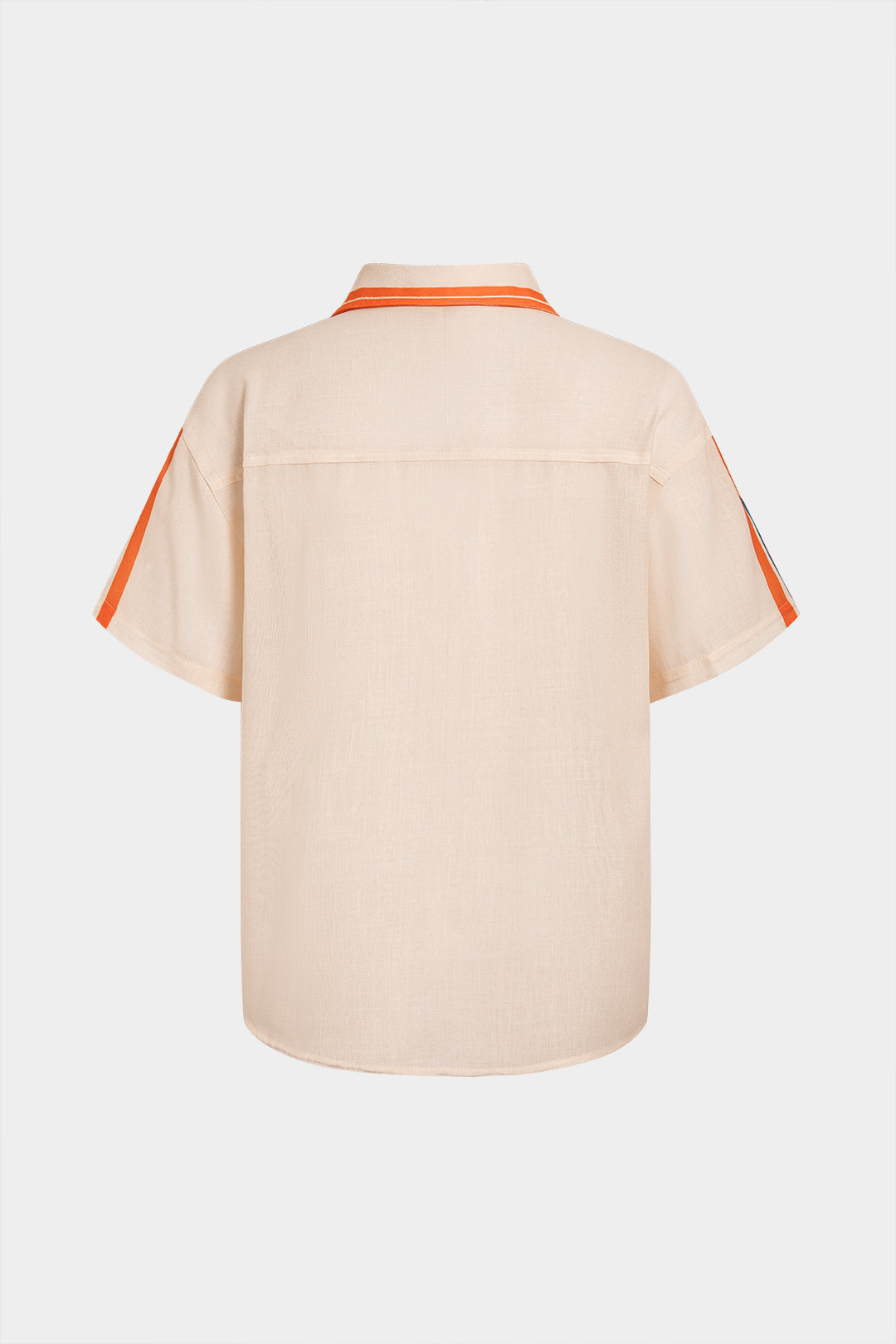 Chemise à manches courtes à imprimé rayures
