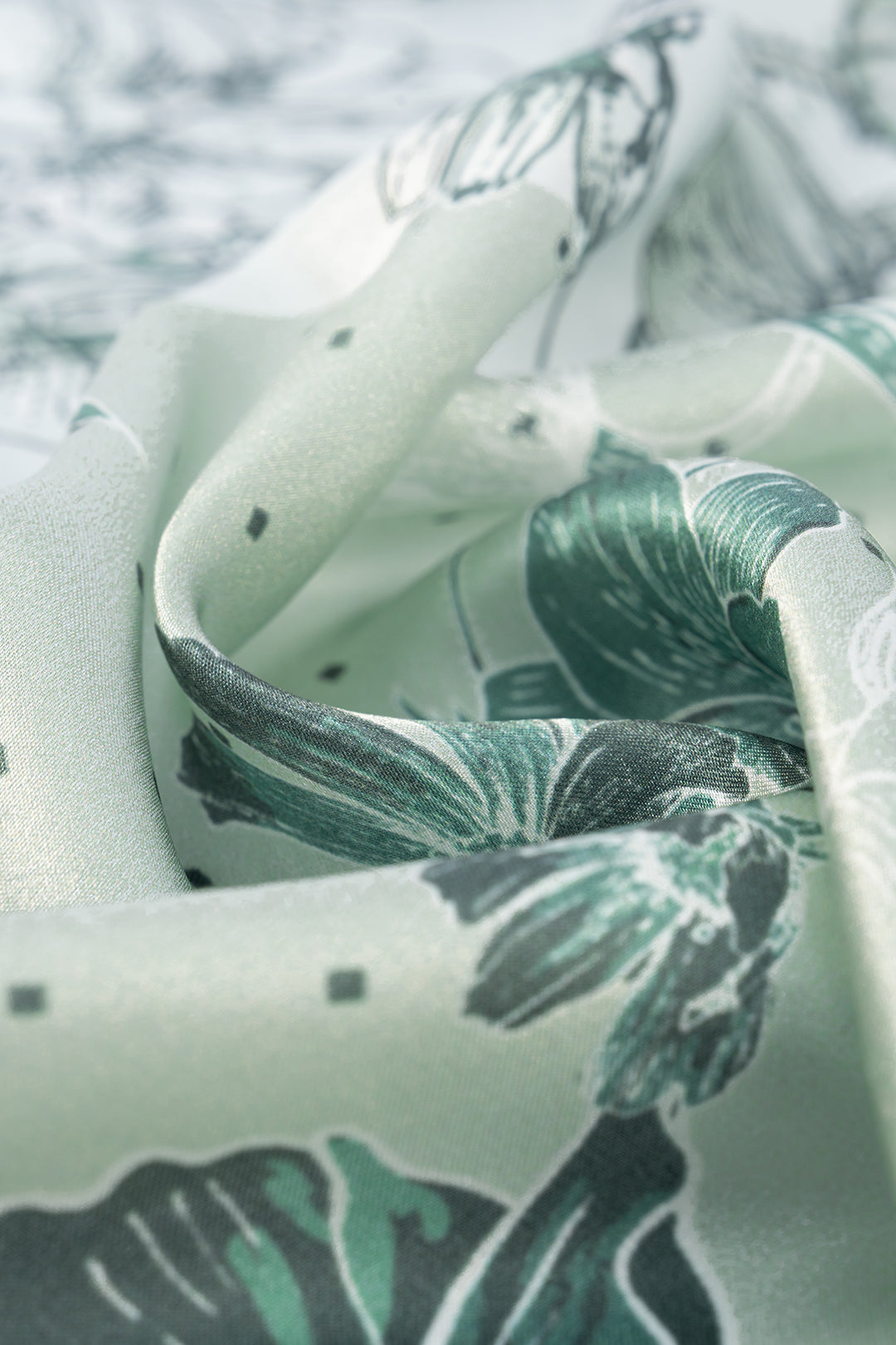 Floral Print Square Scarf