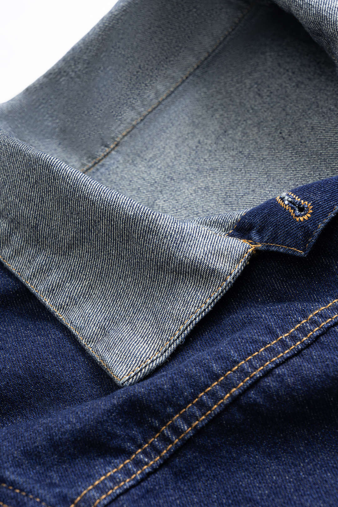 Denim-Knopf-Patchwork-Oberbekleidung