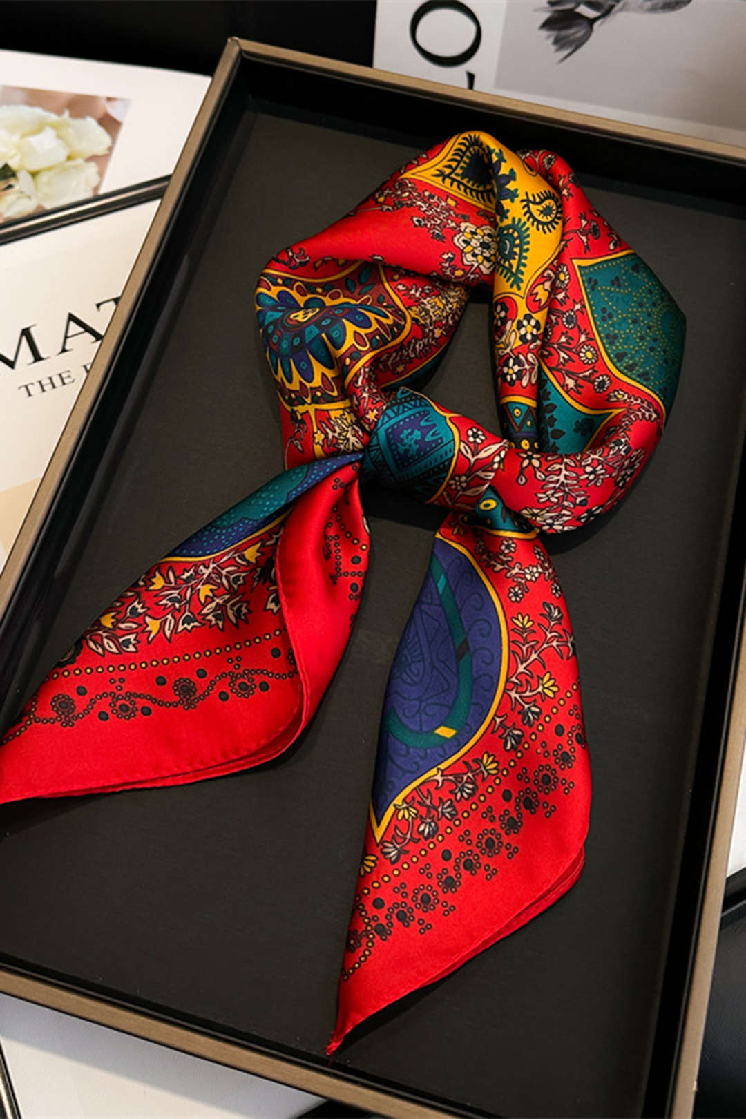 Foulard imprimé vintage