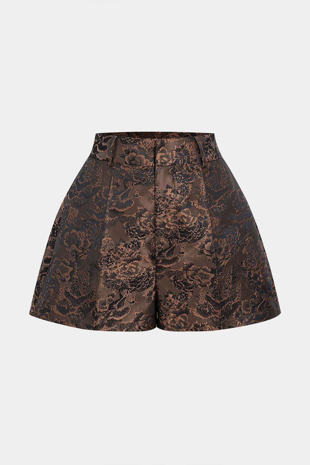 Jacquard-Shorts mit weitem Bein