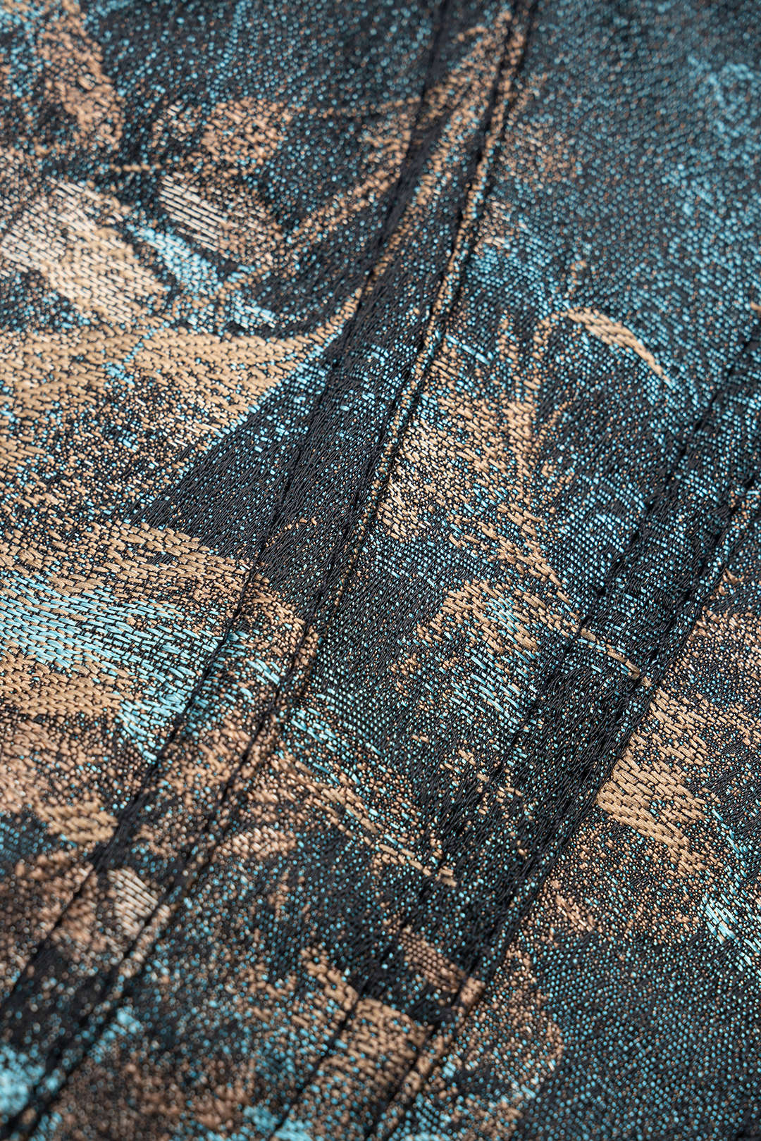 Débardeur caraco en jacquard à imprimé floral